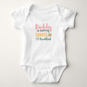 Body Para Bebé Mamá está comiendo cartas para el desayuno