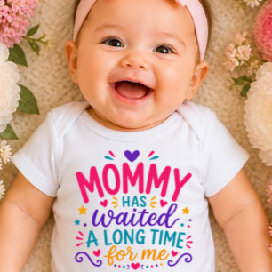 Body Para Bebé Mamá ha Esperado Bodysuit Colorido para Bebé