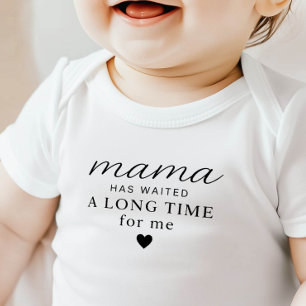 Body Para Bebé Mama Ha Esperado Bodysuit Regalo de Bebé