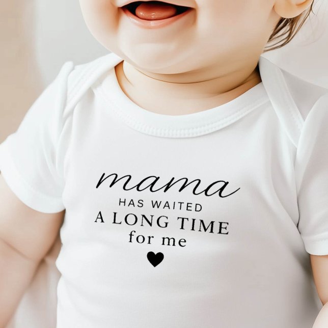 Body Para Bebé Mama Ha Esperado Bodysuit Regalo de Bebé (Subido por el creador)