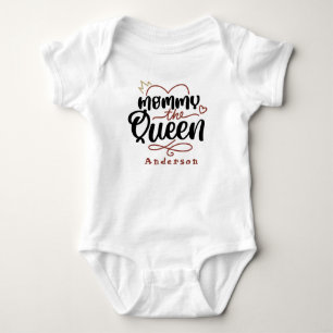 Body Para Bebé Mamá La Reina Nombre Personalizado Lindo