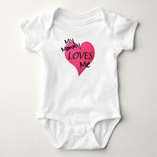 Body Para Bebé Mamá me ama la camiseta
