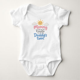 Body Para Bebé Mamá me llevó durante 9 meses bebé gemelo de papá