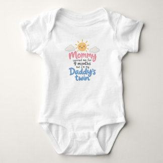 Body Para Bebé Mamá me llevó durante 9 meses bebé gemelo de papá