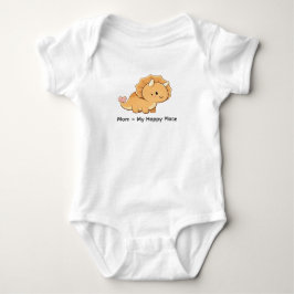 Body Para Bebé Mamá = Mi lugar feliz – Ilustración adorable de Tr
