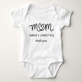 Body Para Bebé Mamá Nombre Personalizado Lindo Moderno