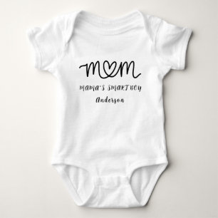 Body Para Bebé Mamá Nombre Personalizado Lindo Moderno 