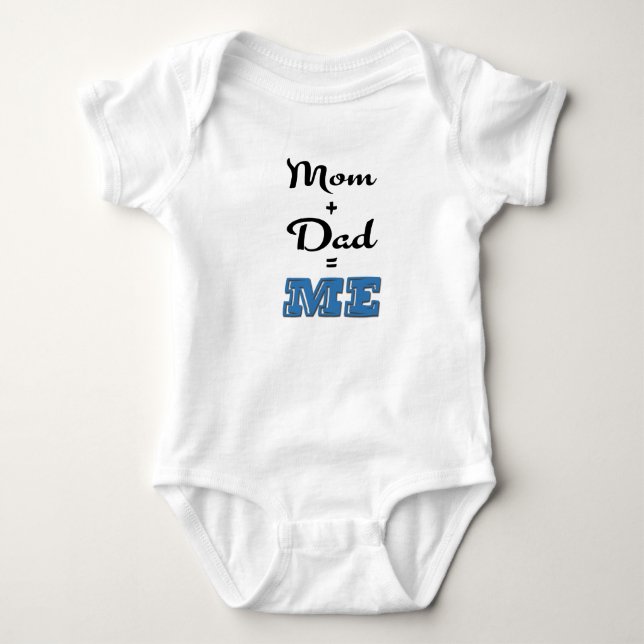 Body Para Bebé Mamá + papá = ME (Anverso)