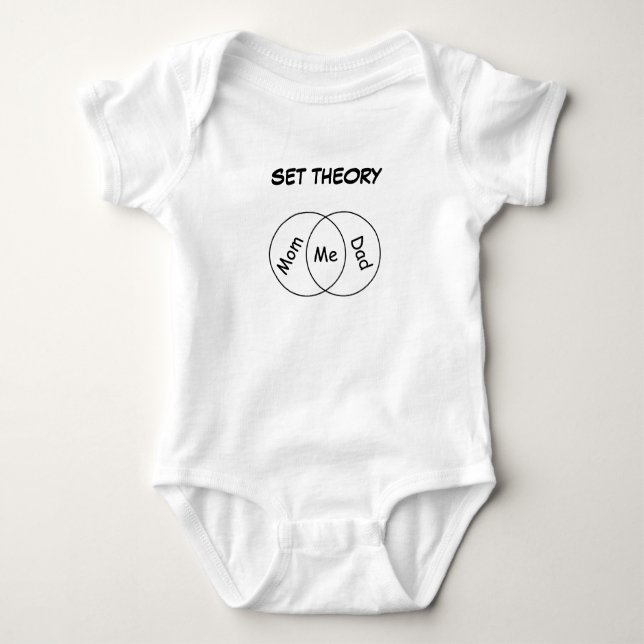 Body Para Bebé Mamá papá me puso la teoría Baby Bodysuit letras n (Anverso)