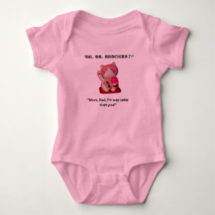 Body Para Bebé "Mamá, Papá, ¡soy mucho más lindo que ustedes!"