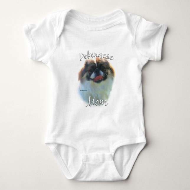 Body Para Bebé Mamá pekingesa 2 (Anverso)