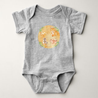 Body Para Bebé Mamá pequeña exploradora y animales bebé Bodysuit
