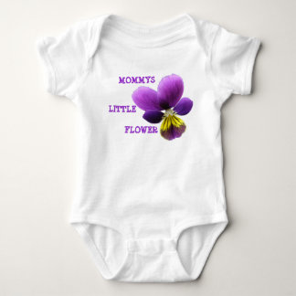 Body Para Bebé Mamá Personalizable de flores pequeñas ropa de beb