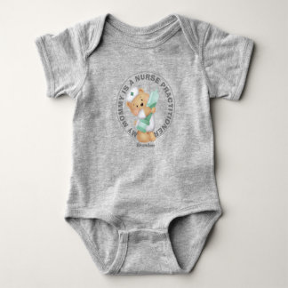 Body Para Bebé Mamá personalizada es enfermera practicante Teddy