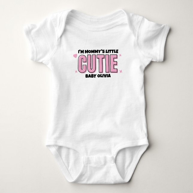 Body Para Bebé Mamá Pink Personalizado Cutiñita  (Anverso)