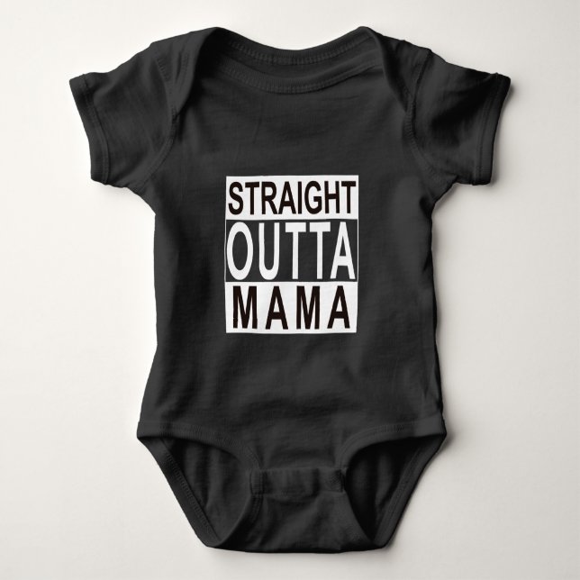 Body Para Bebé Mamá recta Baby Bodysuit de Outta (Anverso)
