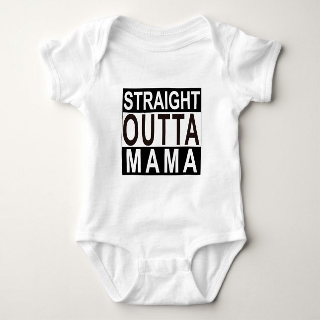 Body Para Bebé Mamá recta Bodysuit de Outta (Anverso)