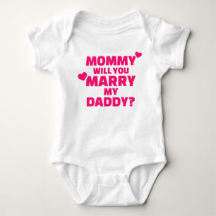 Body Para Bebé Mamá te casarás con mi papá