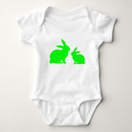 Body Para Bebé Mama verde y Baby Bunny Baby Bodysuit
