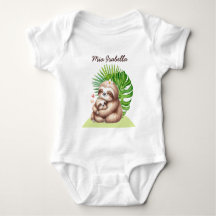 Mamá y bebé Personalizable eslovaco Baby Bodysuit