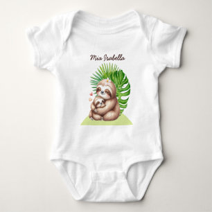 Body Para Bebé Mamá y bebé Personalizable eslovaco Baby Bodysuit