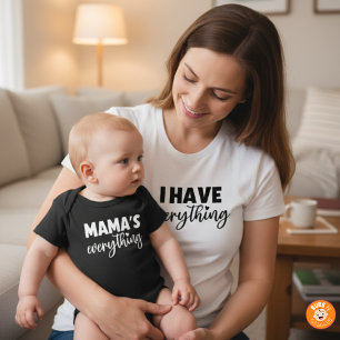 Body Para Bebé Mamá y Yo Combinando "Mamá lo es Todo" Recién Naci