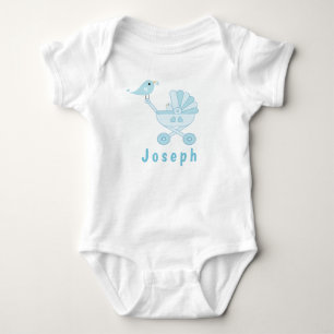 Body Para Bebé Mamada Bebé Pájaro y Cochecito de Bebé