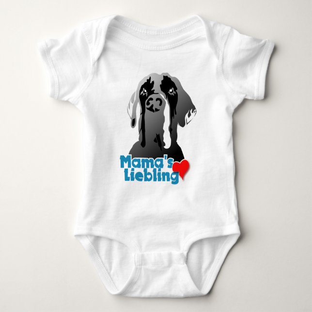 Body Para Bebé Mamá's Liebling (Anverso)