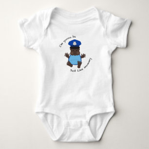 Body Para Bebé Mami oficial de policía