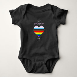 Body Para Bebé Mamis Rainbow Heart Baby Bodysuit