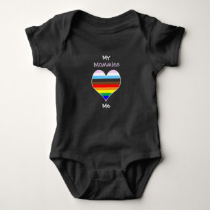 Body Para Bebé Mamis Rainbow Heart Baby Bodysuit