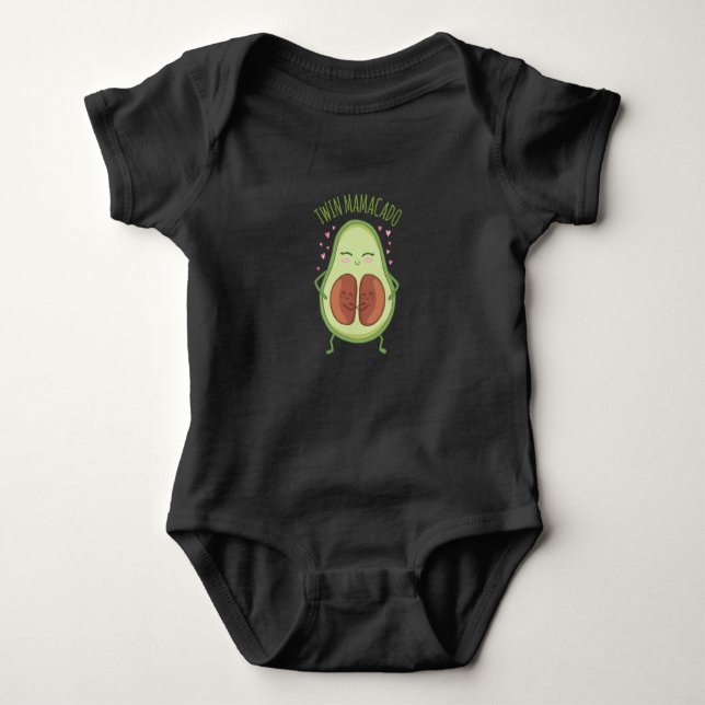 Body Para Bebé Mamita Joven de Aguacate Adorable (Anverso)