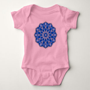 Body Para Bebé Mandala en azul