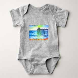 Body Para Bebé Manhattan Beach Pier T-Shirt