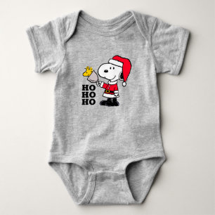 Body Para Bebé Maní Snoopy & Woodstock Ho Ho