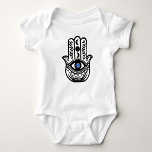 Body Para Bebé Mano de Hamsa Fatima Mal Ojo