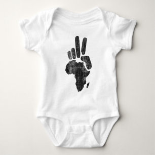 Body Para Bebé mano de la paz de Darfur África