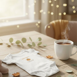 Body Para Bebé Manta personalizada de bebé de pequeña calabaza