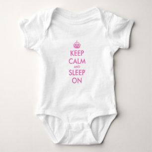 Body Para Bebé Mantén la calma y duerme en ropa de bebé