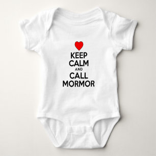 Body Para Bebé Mantener la calma y llamar a Mormor