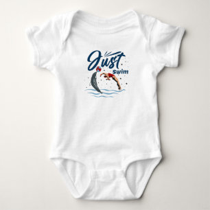 Body Para Bebé Mantener la calma y nadar encendida - Diseño de lo