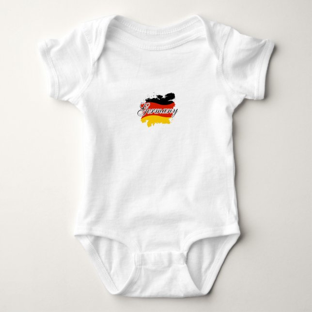 Body Para Bebé Mapa de Alemania, regalo de bandera alemana para n (Anverso)