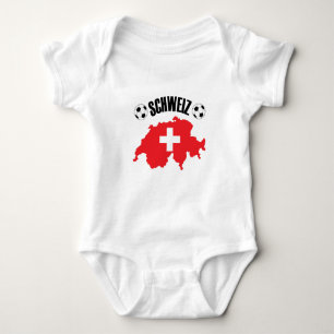 Body Para Bebé Mapa de Schweiz Fussball Suiza