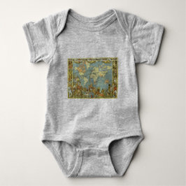 Body Para Bebé Mapa del mundo antiguo del imperio británico, 1886