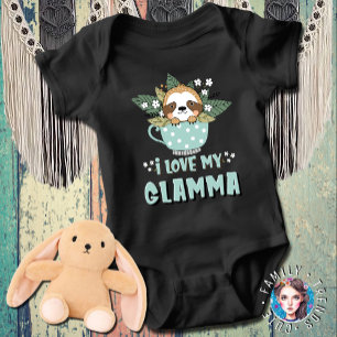 Body Para Bebé Mapache Kawaii Amo a Mi Glamma