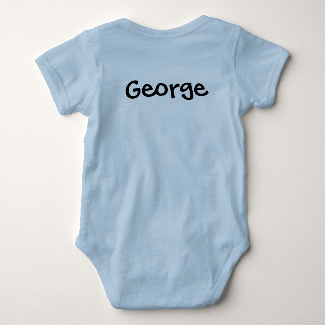 Body Para Bebé Máquina de caca personalizada Baby Bodysuit (Reverso)