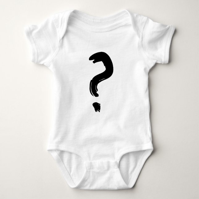 Body Para Bebé marca de interrogación (Anverso)
