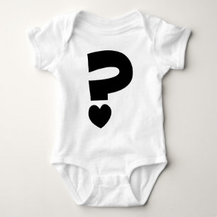 Body Para Bebé Marca de preguntas