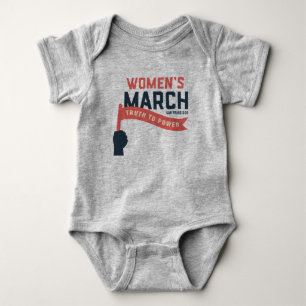Body Para Bebé Marcha de Mujeres SF Verdad para dar poder al bebé