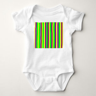 Body Para Bebé Mardi Gras Stripes